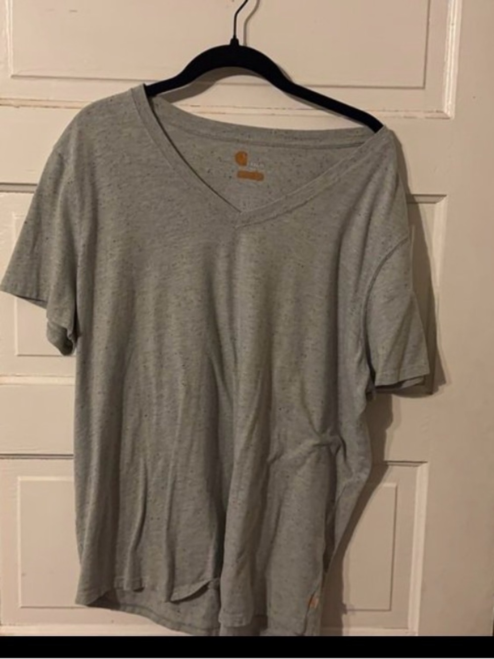 Carhartt Light Gray V-Neck Short Sleeve Tee